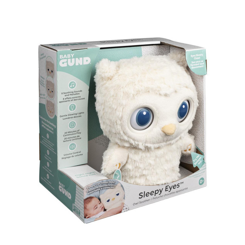 Baby Gund Sleepy Eyes Owl Bedtime Soother 8 In