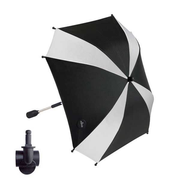 Mima Xari Parasol and Clip - Black & White