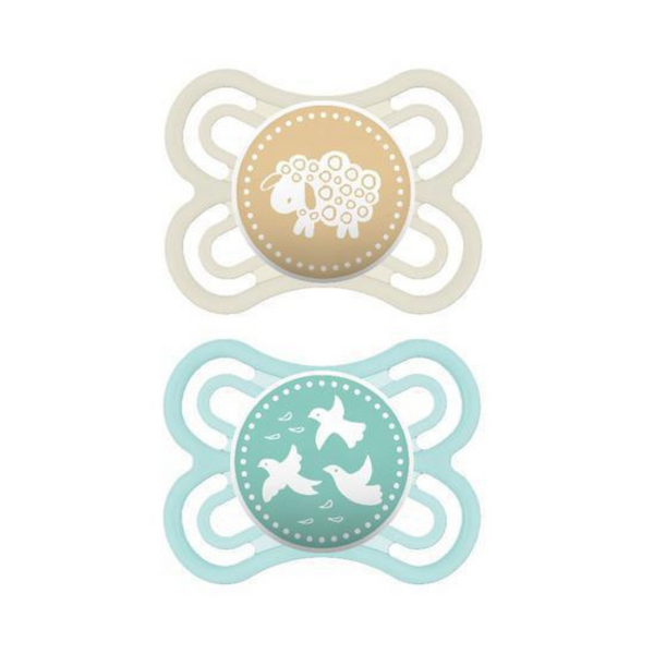 MAM Perfect Pacifier, 0-6 Months, Double Packs Unisex