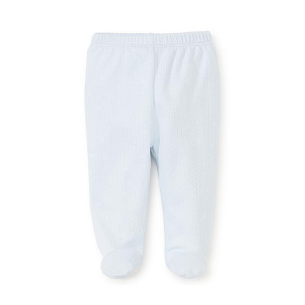 Kissy Kissy Pointelle Footed Pant Blue