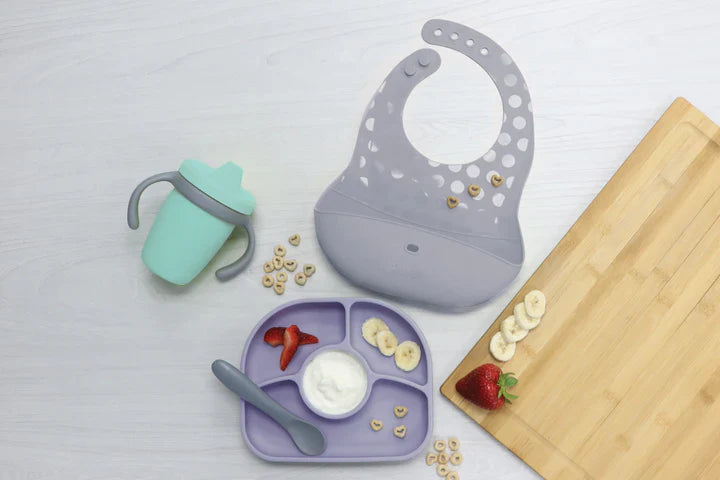 Bbluv Silicone Feeding Set - Violet