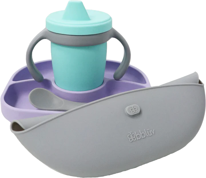 Bbluv Silicone Feeding Set - Violet