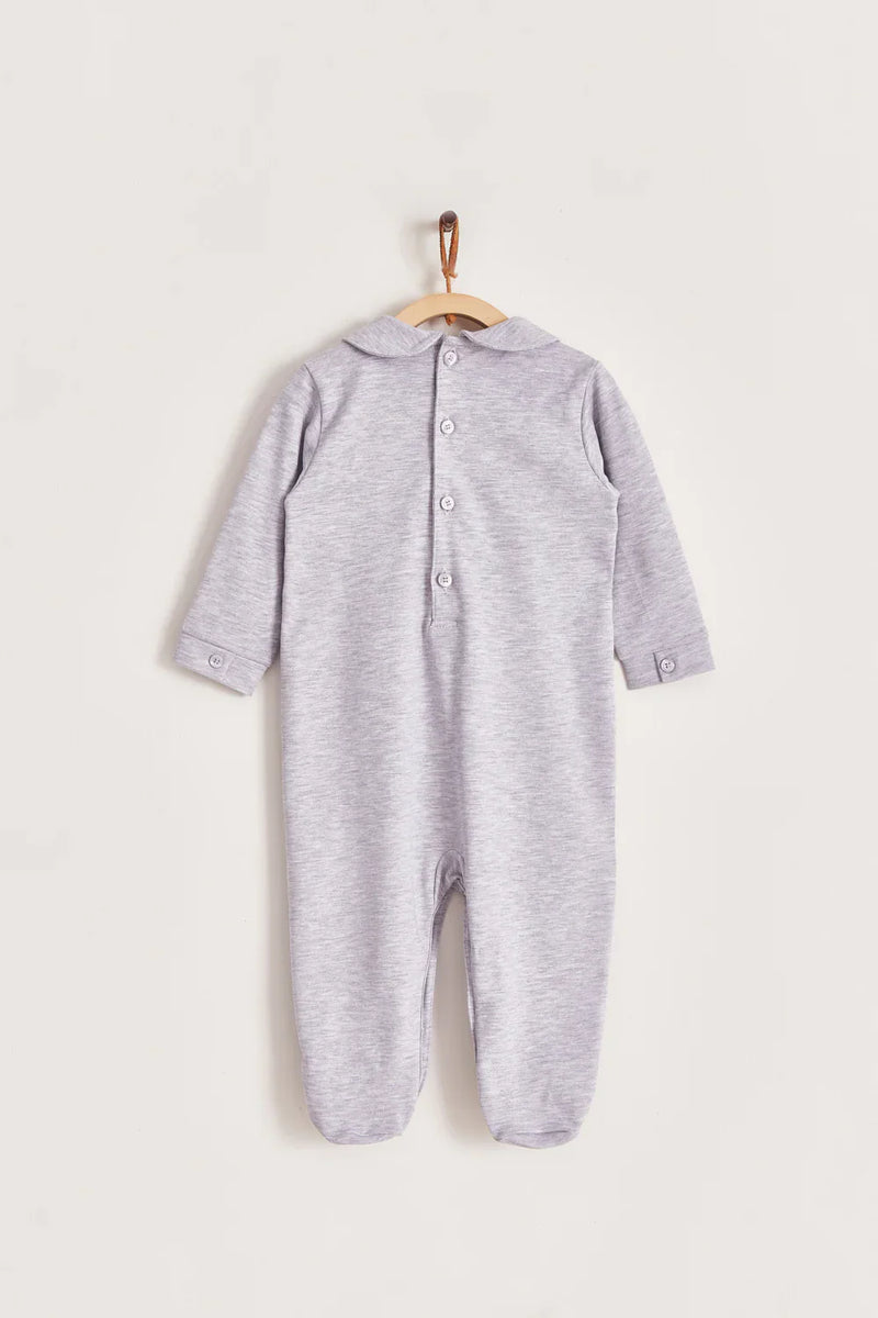 Babycottons Smock Playsuit - Grey