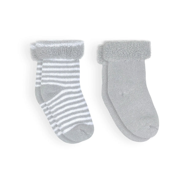 Kushies Baby Terry Socks 2Pack - Grey