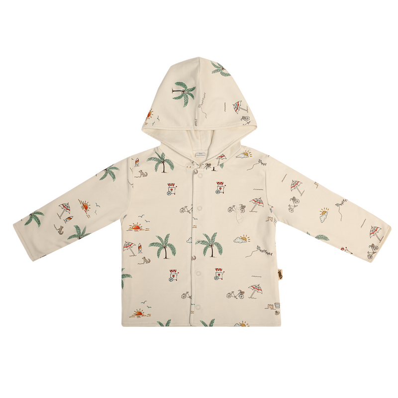 Pima Lima Sunset Reversible Hoodie - Off White Sunset