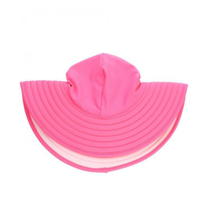 Ruffle Butts Swim Hat Candy & Pink Reversible