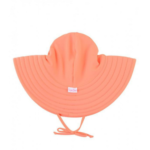 Ruffle Butts Swim Hat Coral Not Reversible