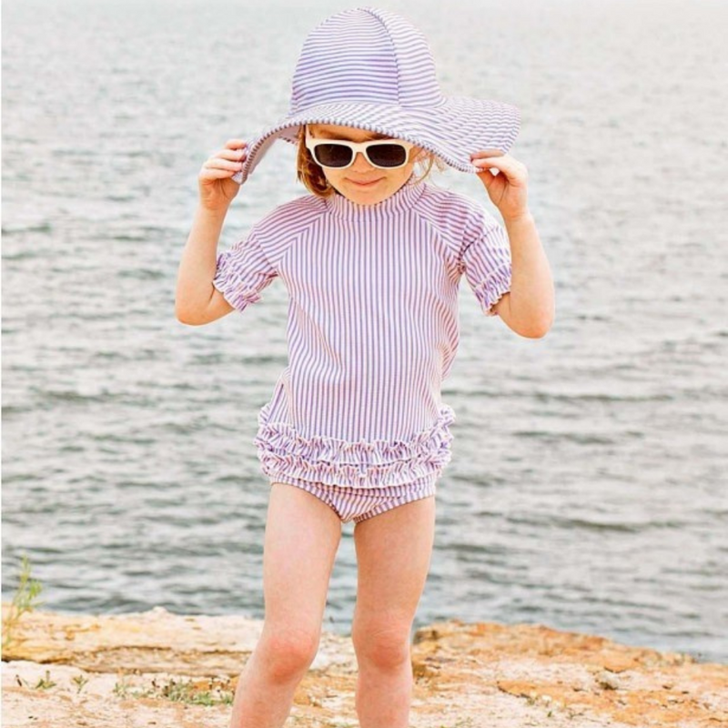 Ruffle Butts Swim Hat Liliac Not Reversible