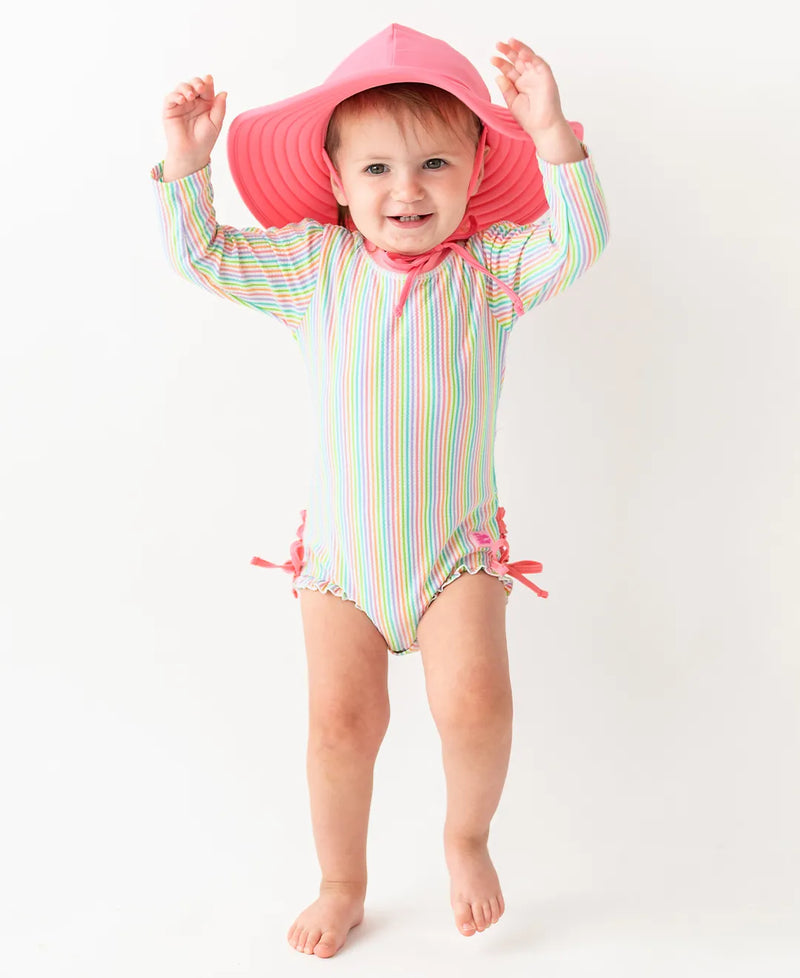 Ruffle Butts Swim Hat Strawberry