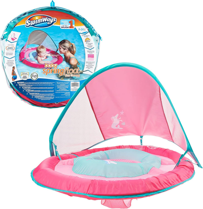 Swimways Baby Spring Float Sun Canopy - Pink