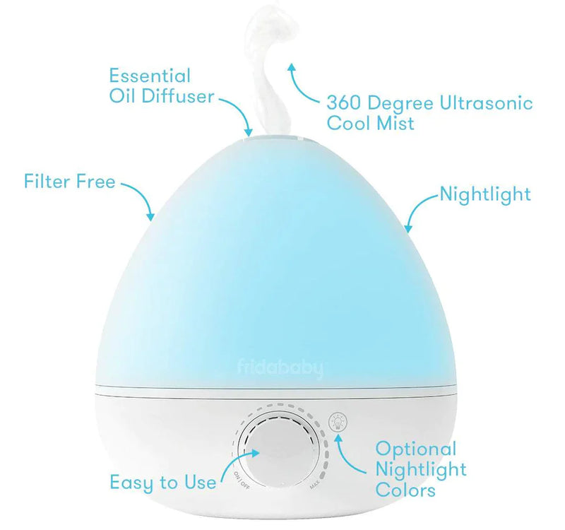 Fridababy The 3-In-1 Humidifier, Diffuser + Nightlight