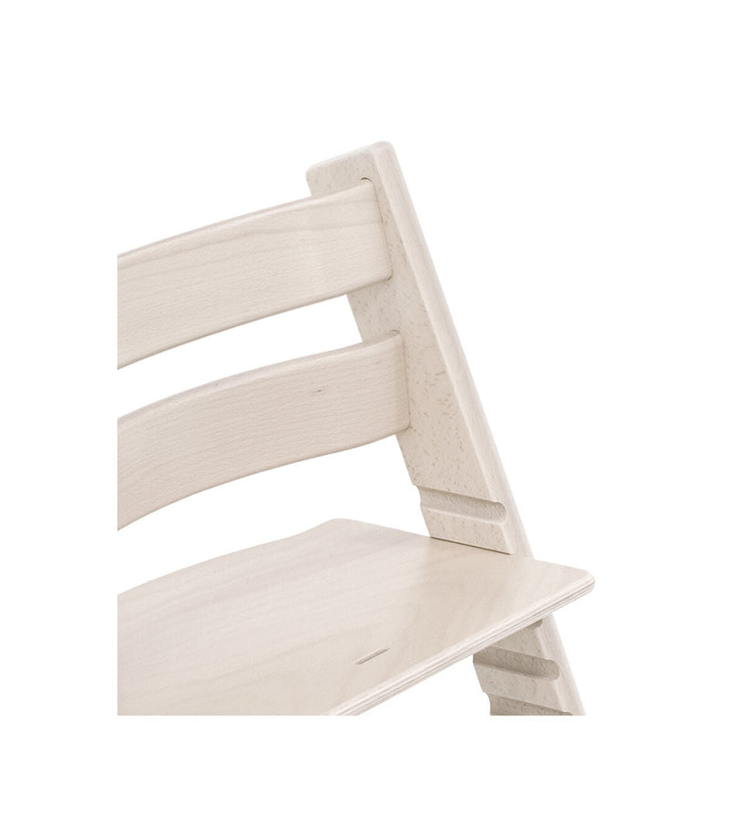 Stokke Tripp Trapp High Chair & Cushion With Tray - Whitewash Nordic Grey