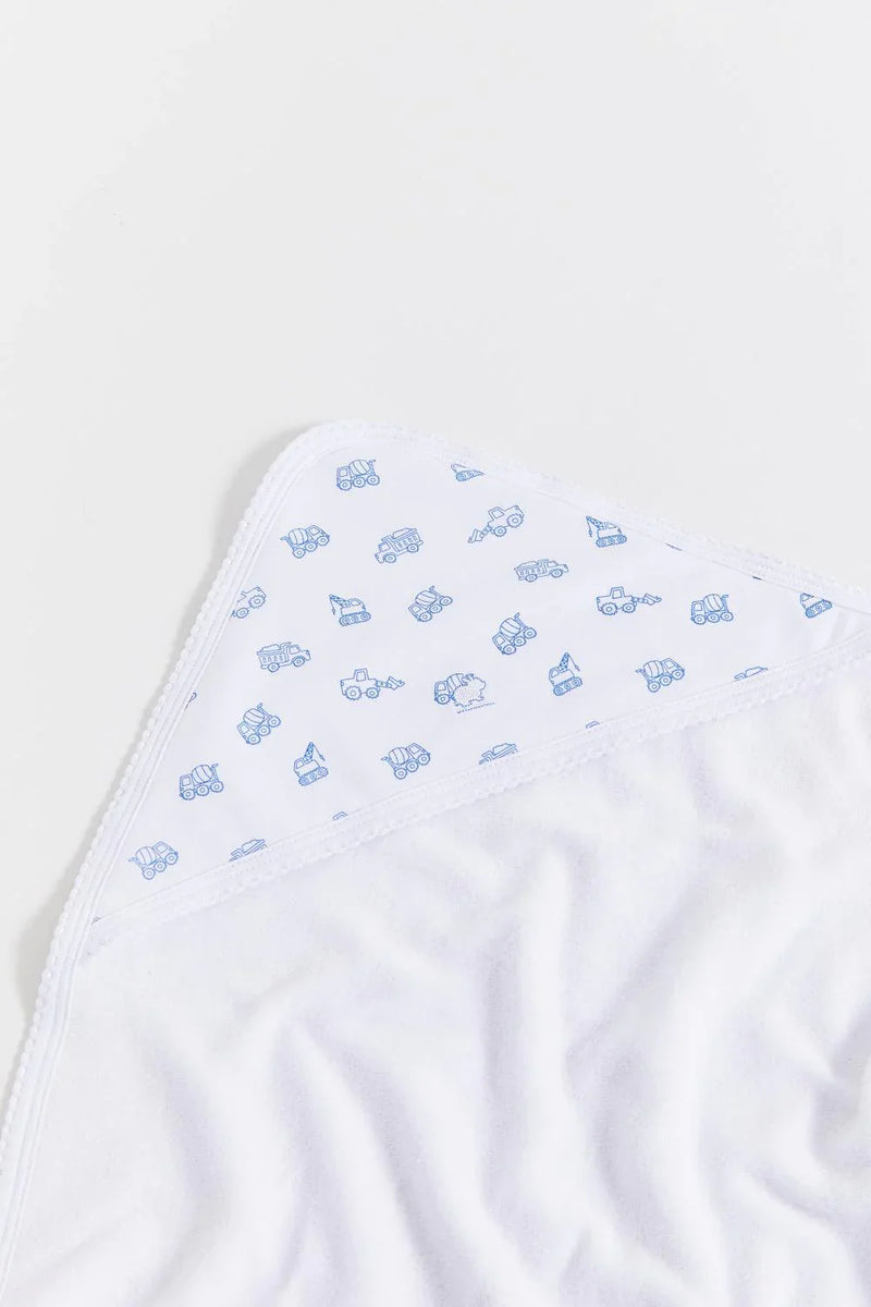 Babycottons Trucks Small Hooded Towel