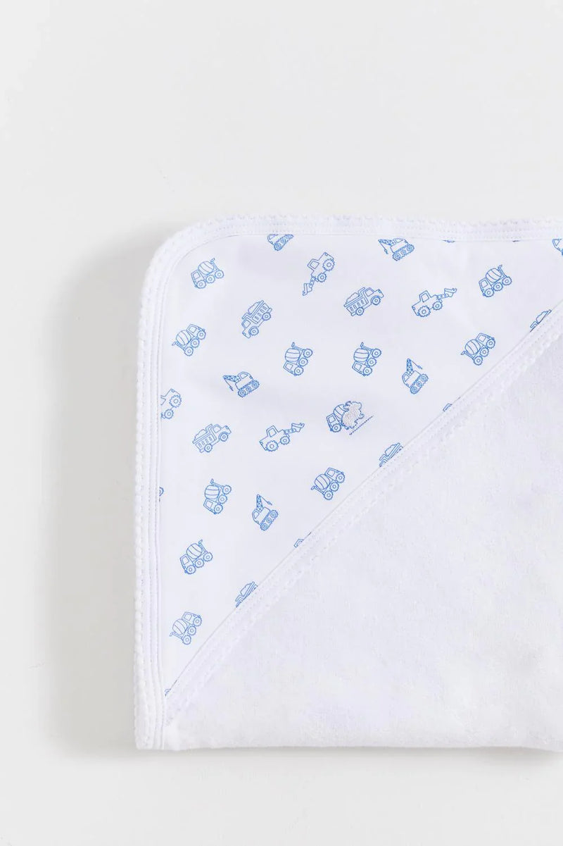 Babycottons Trucks Small Hooded Towel