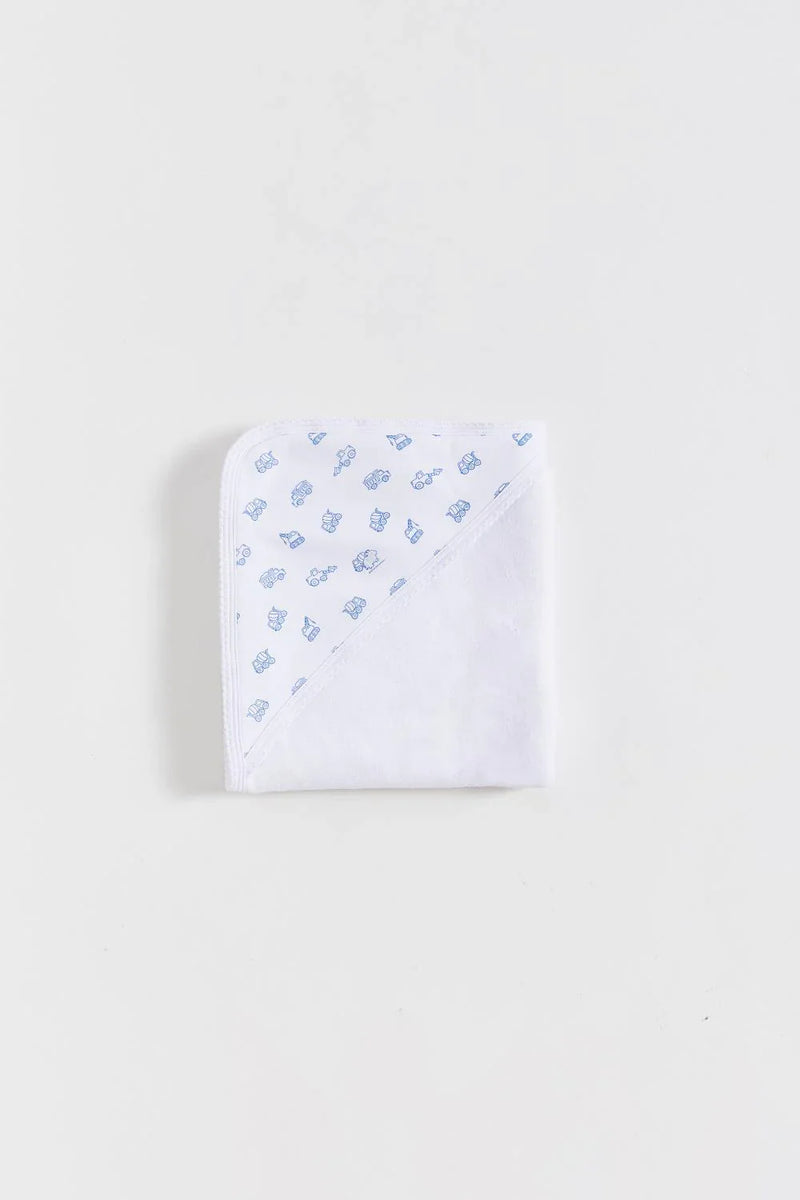 Babycottons Trucks Small Hooded Towel