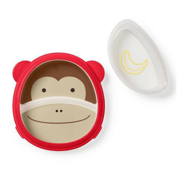 Skip hop Zoo Smart Serve Plate & Bowl Monkey