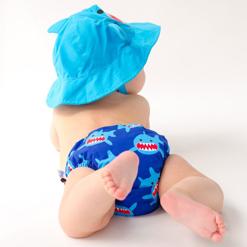 Zoocchini UPF50+ Baby Swim Diaper & Sun Hat Set