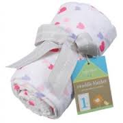 Swaddle Blanket - Hearts - Luna Baby Modern Store