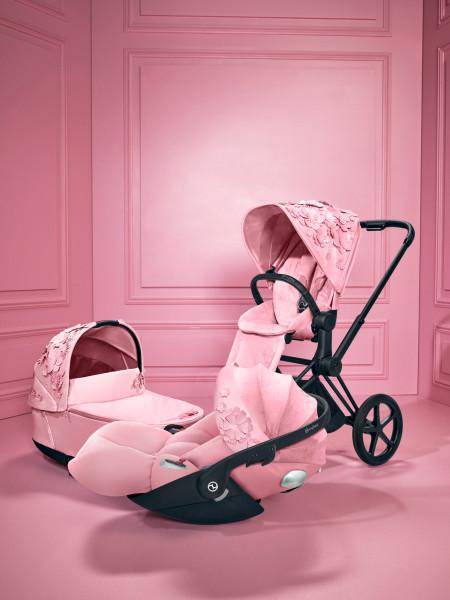 Cybex Priam 4/E-Priam 2 Lux Carry Cot - Simply Flowers Pale Blush