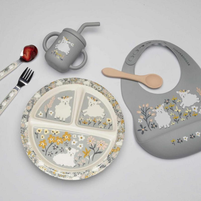 Sugar Booger Silverware Set Baby Lamb