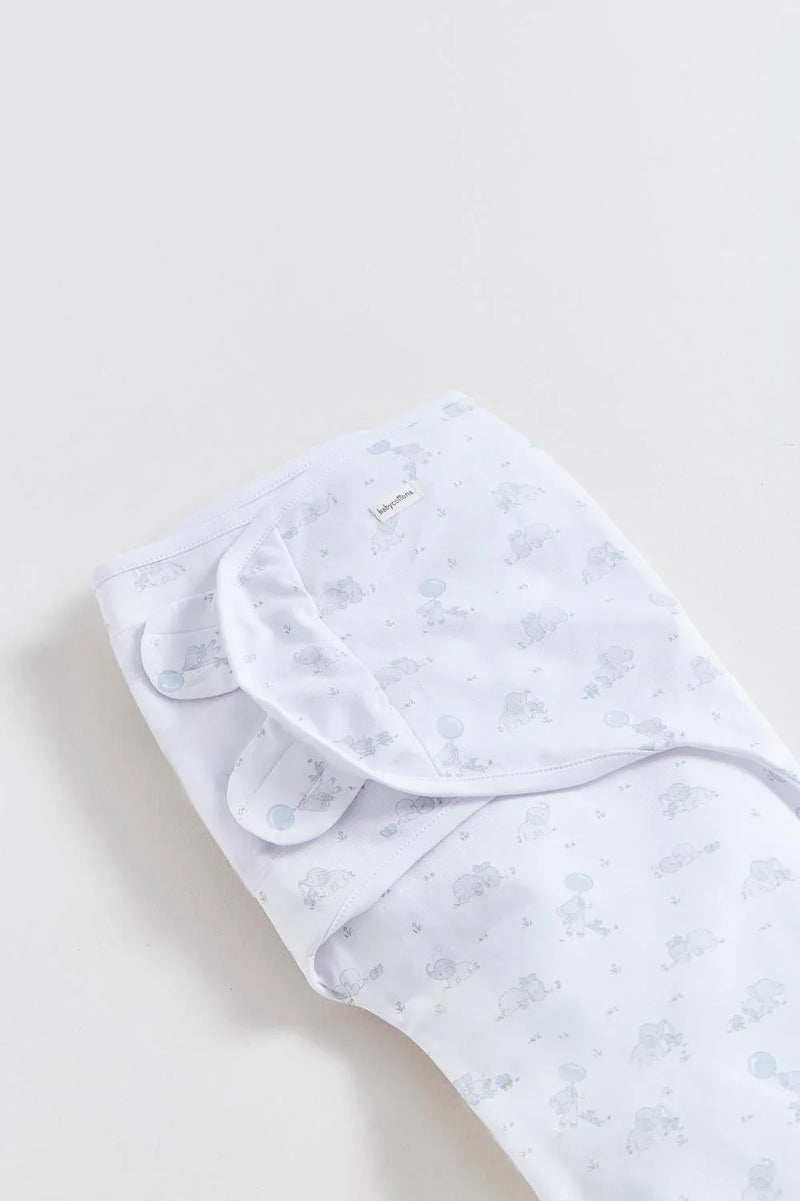 Babycottons Alfred & Colette Swaddle - Blue