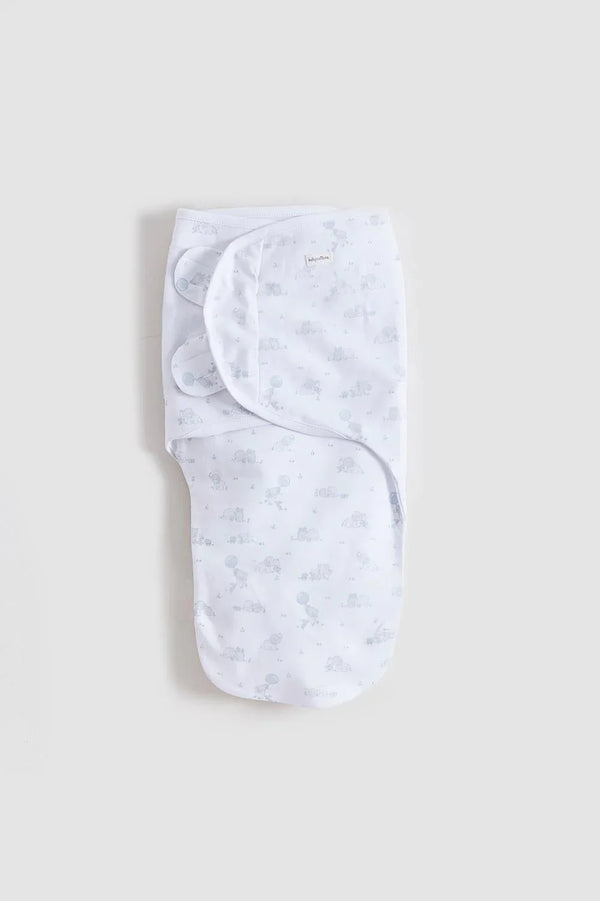 Babycottons Alfred & Colette Swaddle - Blue