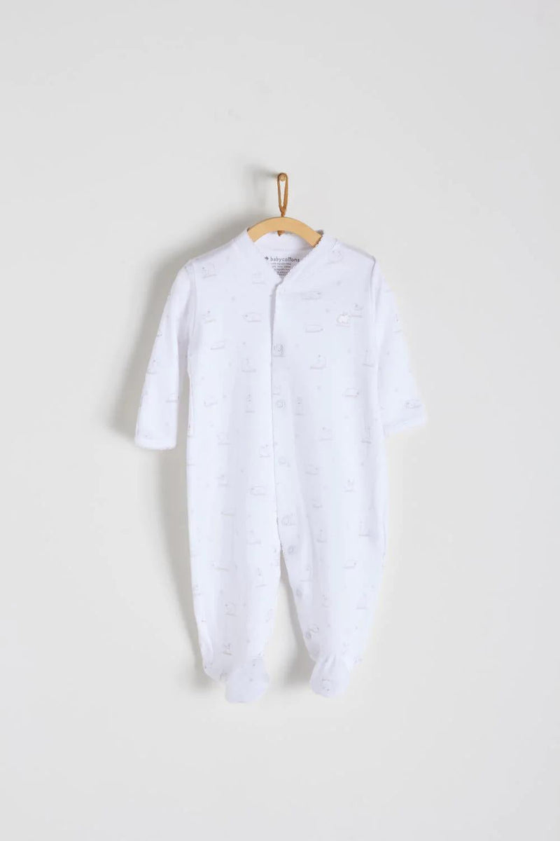 Babycottons Namaste Snaps Footed Pajama