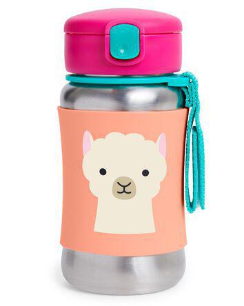 Skip Hop Zoo Stainless Steel Little Kid Straw Bottle - Luna Baby Modern Store