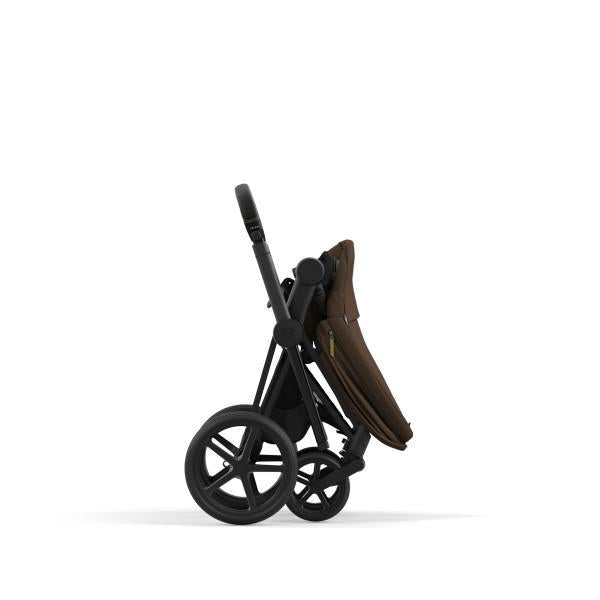 Cybex Priam 4 Stroller - Matte Black/Black Frame and Khaki Green Seat Pack