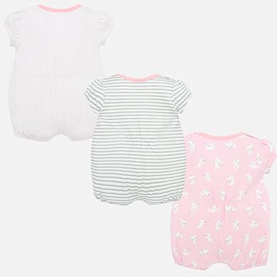 Mayoral Set Of 3 Short Onesies - Luna Baby Modern Store