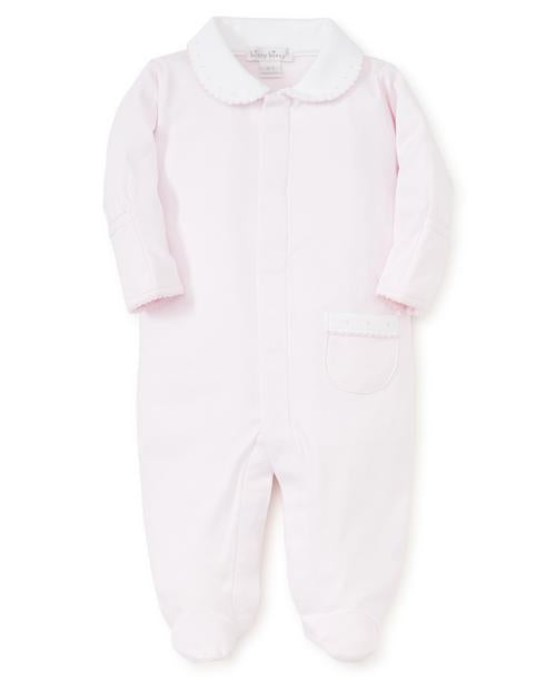 Kissy Kissy New Beginnings Footie W/Collar Pink