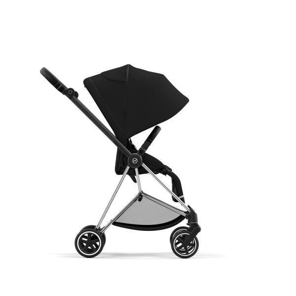 Cybex Mios 3 Stroller - Chrome/Black Frame and Deep Black Seat Pack