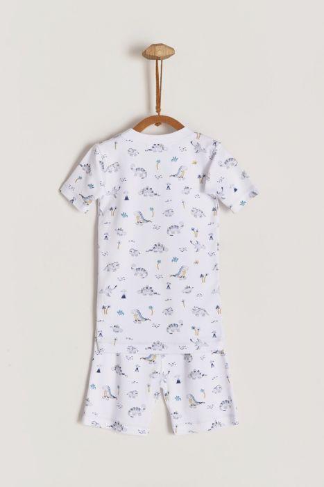 Babycottons Dino's Art Boy Short Sug Fit Pajama Set