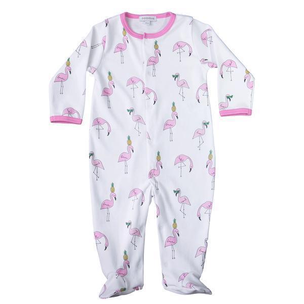 Noomie Snap Footie Flamingos