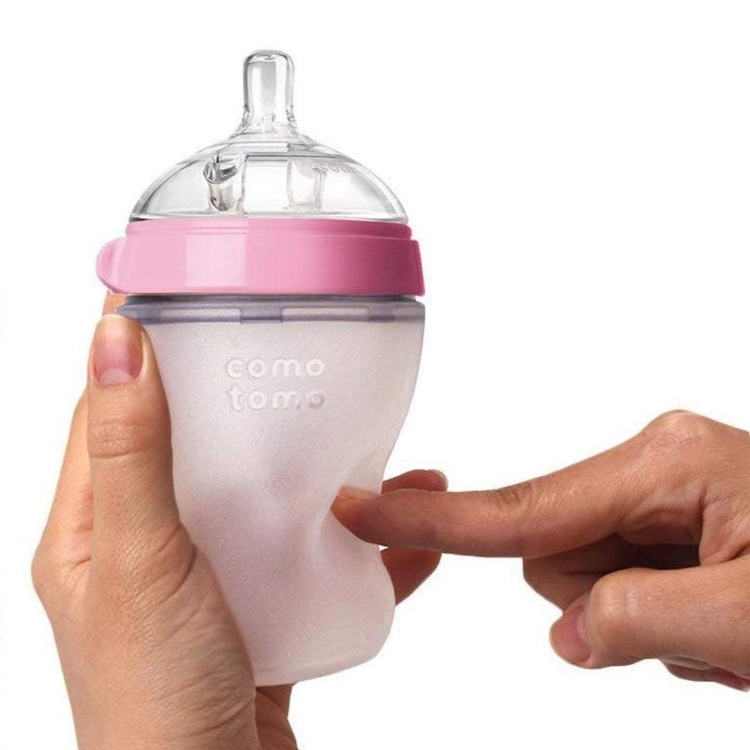 Mamadeira Comotomo Rosa 250ML - Comotomo Babytunes