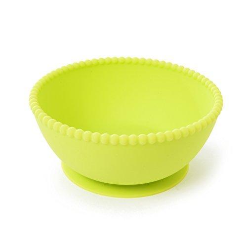 Chewbeads Silicone Suction Bowls Set Chartreuse/Pink