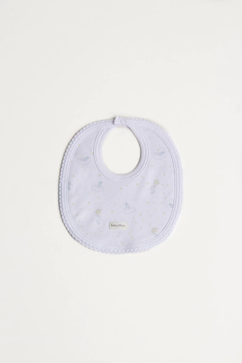 Babycottons Dreams Small Bib - Light Blue