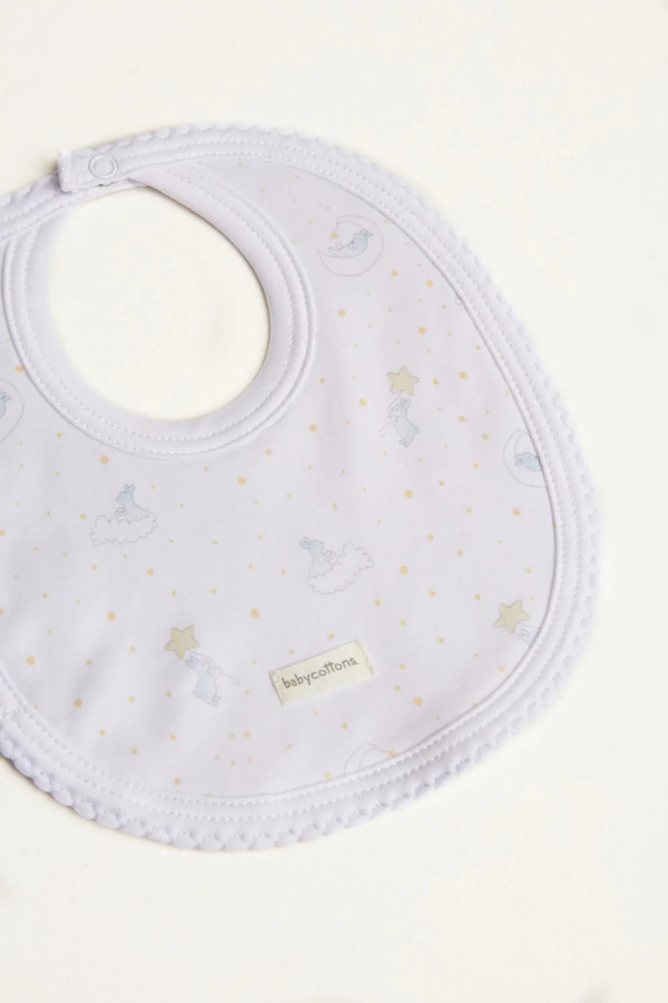 Babycottons Dreams Small Bib - Light Blue