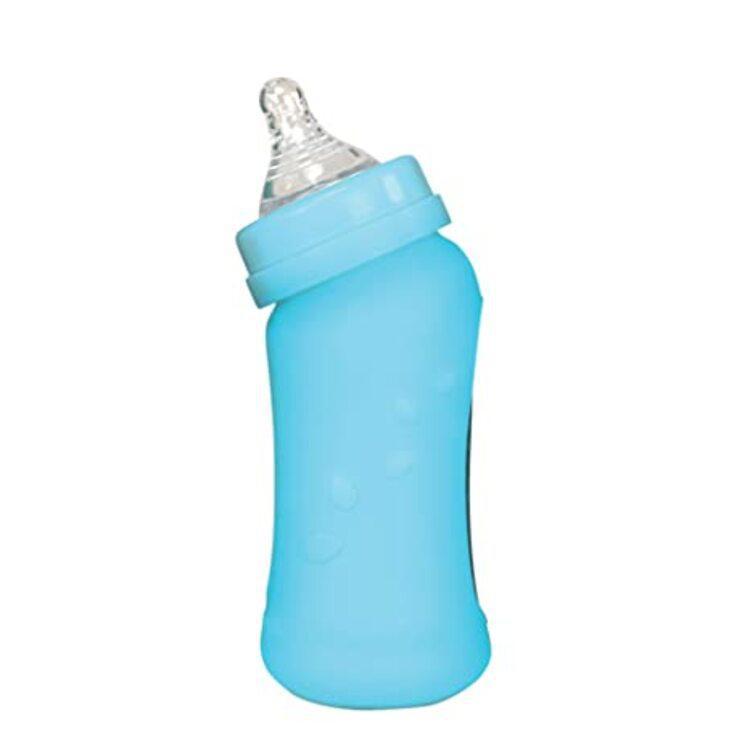 Green Sprouts Baby Bottle Made From Plants And Glass (8 oz) Aqua