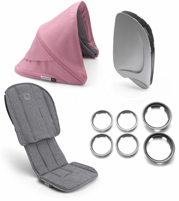 Bugaboo Ant Style Set Grey Melange/ Pink Melange - Luna Baby Modern Store