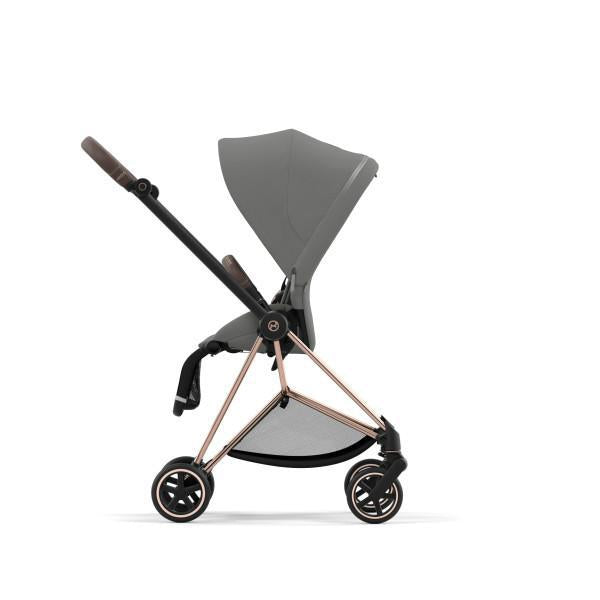 Cybex Mios 3 Stroller - Rose Gold/Brown Frame and Soho Grey Seat Pack