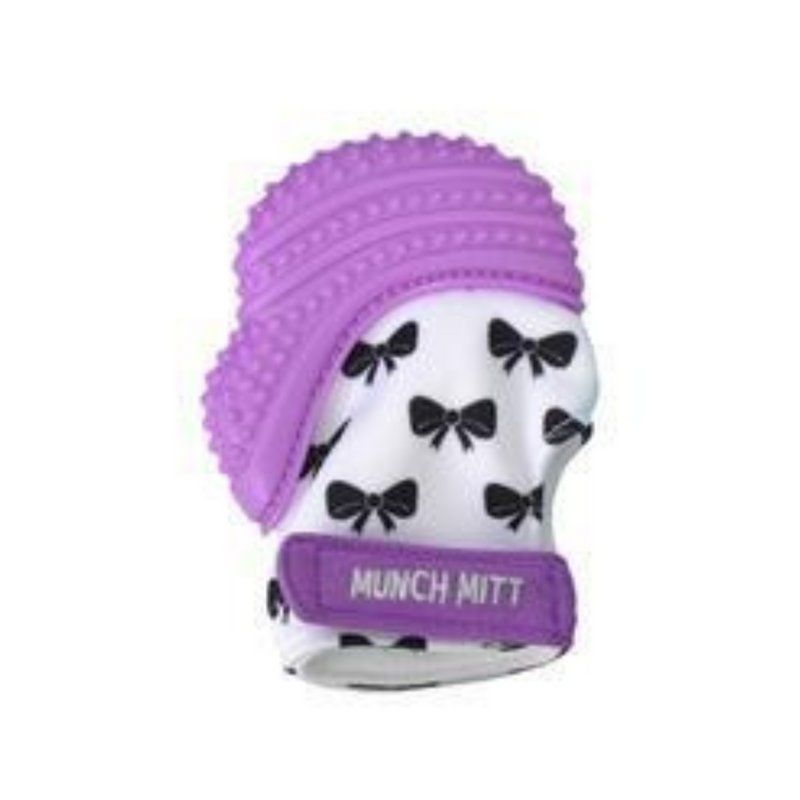 Malarkey kids Munch Mitt Purple Bows