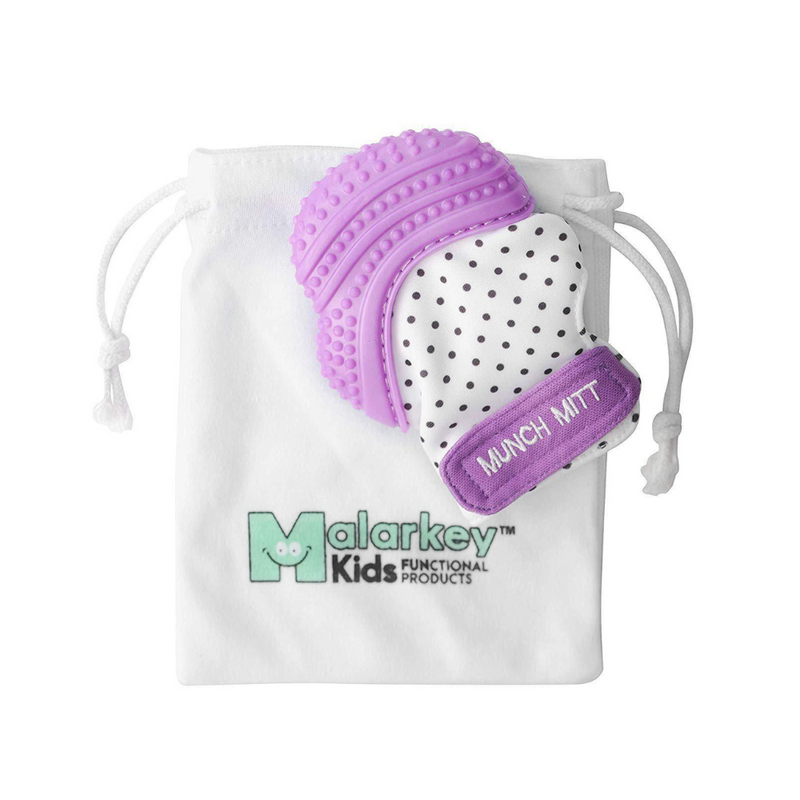 Malarkey kids Munch Mitt Purple Shimmer