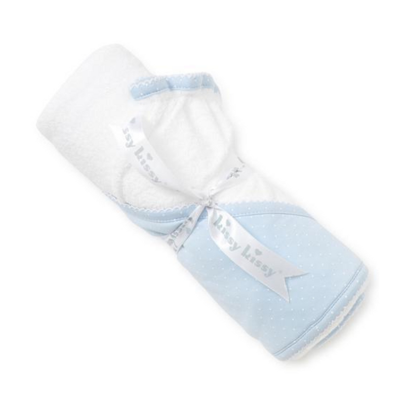 Kissy Kissy Towel Dots Blue/White