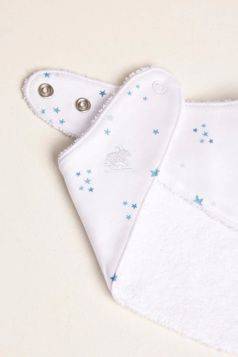 Babycottons Shine Bandana Bib - Blue